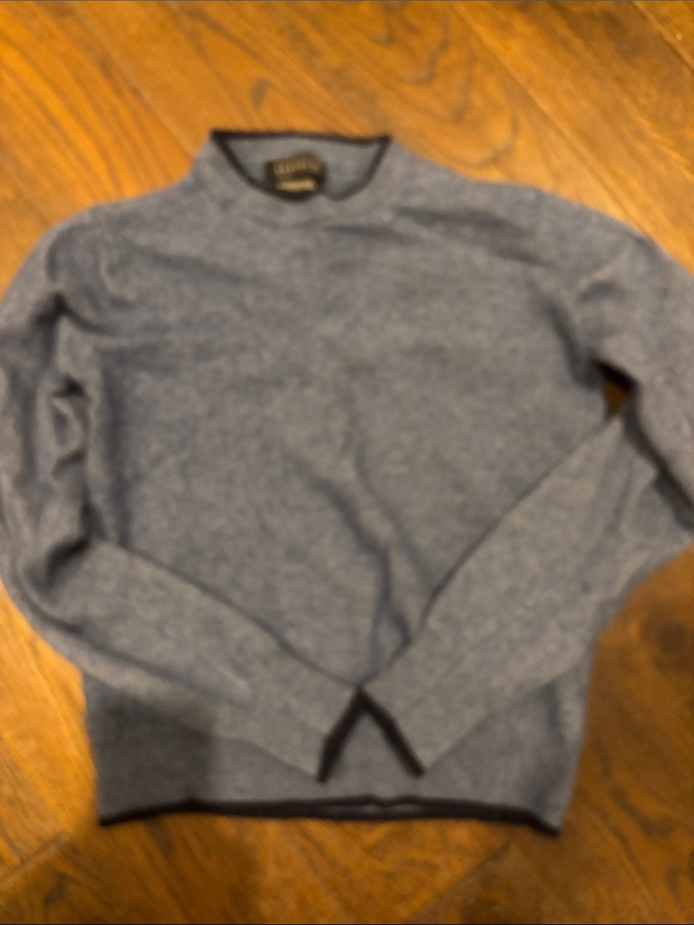 Boys' Heather Blue Crewneck Sweater - Cozy Knit Top